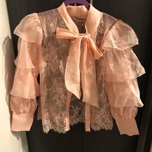 Alice + Olivia lace shirt